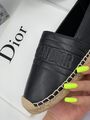 Эспадрильи Christian Dior женский кожа черный 91352-2