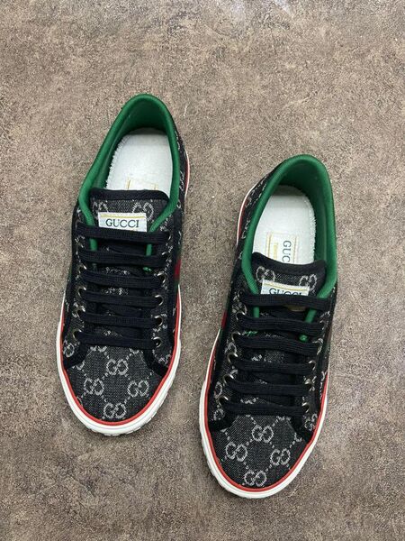 Кеды Gucci женский текстиль черный 24839-2