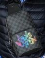 Мужская сумка слинг Louis Vuitton мужской канва графитовый 55272-1
