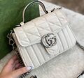 Сумка Gucci Marmont женский кожа белый 97052-1
