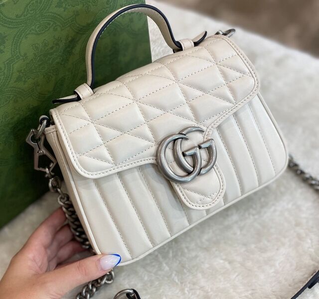 Сумка Gucci Marmont женский кожа белый 97052