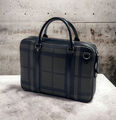 Мужской портфель Burberry мужской кожа графитовый 121419-1
