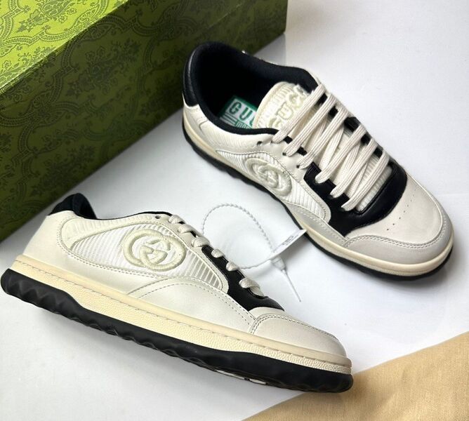 Кеды Gucci женский кожа черный 114786