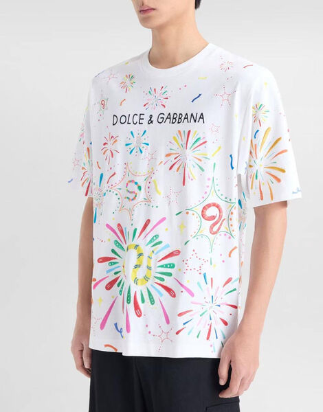 Мужская футболка Dolce & Gabbana мужской белый 191242