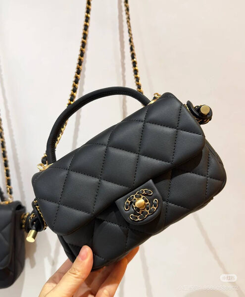 Сумка Chanel женский кожа черный 181622-3