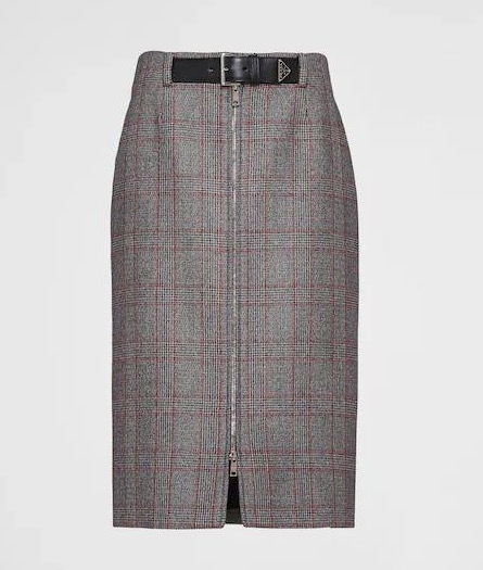 Юбка Prada женский графитовый 128736
