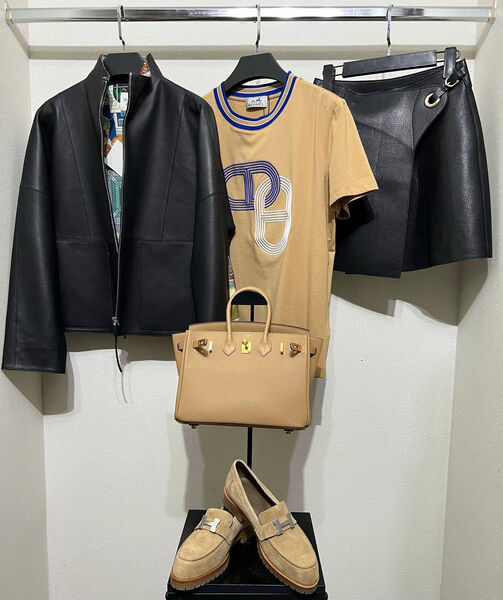 Футболка Hermès женский бежевый 179469-3