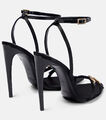 Босоножки Saint Laurent женский кожа черный 104927-2