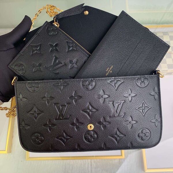 Сумка Louis Vuitton женский кожа черный 76163-2