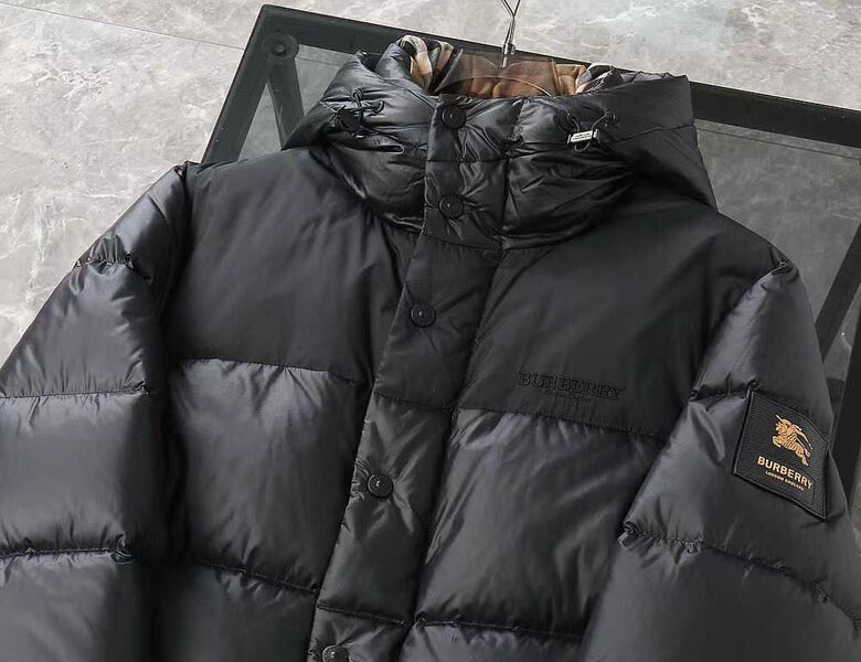 Мужской пуховик Burberry мужской черный 202393-3