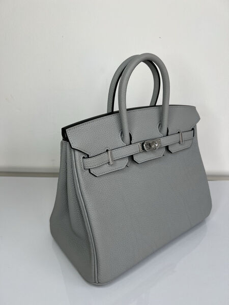 Сумка Hermès Birkin 25 женский кожа графитовый 139360-2