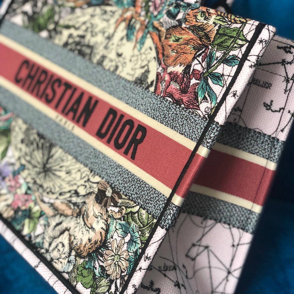 Сумка Christian Dior Book 36 женский текстиль бордовый 74173-4