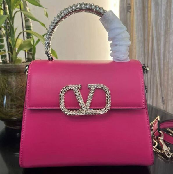 Сумка Valentino женский кожа бордовый 182034
