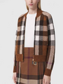 Бомбер Burberry женский бордовый 94702-1