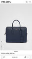 Мужской портфель Prada мужской кожа синий 170379-6