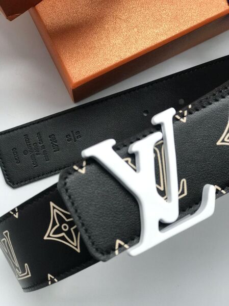 Ремень мужской Louis Vuitton двухсторонний мужской кожа черный 63816-5