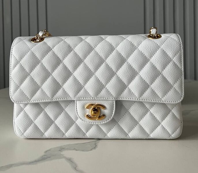 Сумка Chanel 2.55 женский кожа белый 134274