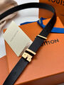 Женский ремень Louis Vuitton женский кожа черный 139016-3