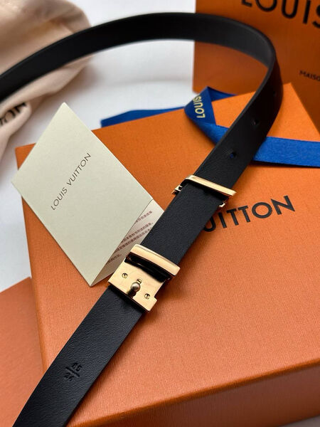 Женский ремень Louis Vuitton женский кожа черный 139016-3