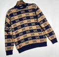 Мужской свитер Gucci мужской вязаная ткань бежевый 130930-1