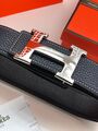 Мужской ремень Hermès мужской кожа черный 52480-5