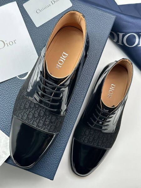 Мужские ботинки Christian Dior мужской кожа черный 170835-8