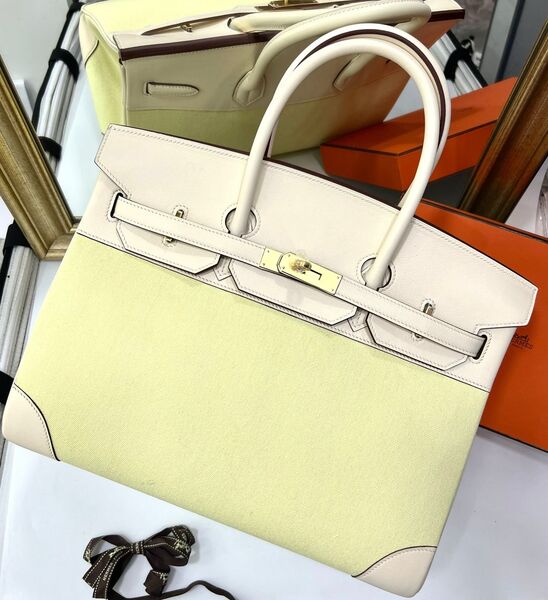 Сумка Hermès Birkin 35 женский кожа горчичный 141280