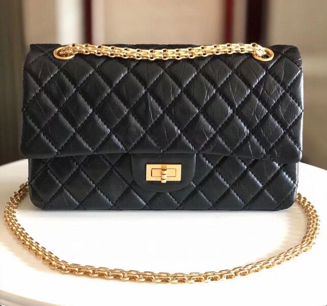 Сумка Chanel Vintage 28 женский кожа черный 104360