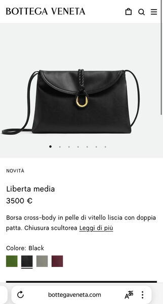 Сумка Bottega Veneta женский кожа черный 170052-4