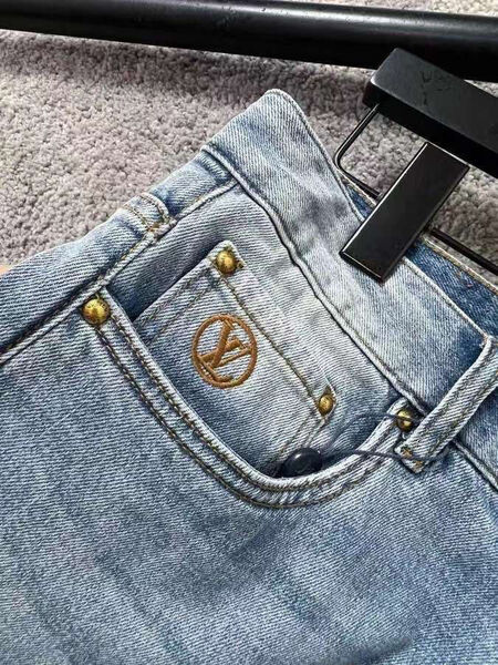 Мужские джинсы Louis Vuitton мужской джинса бирюзовый 118992-6