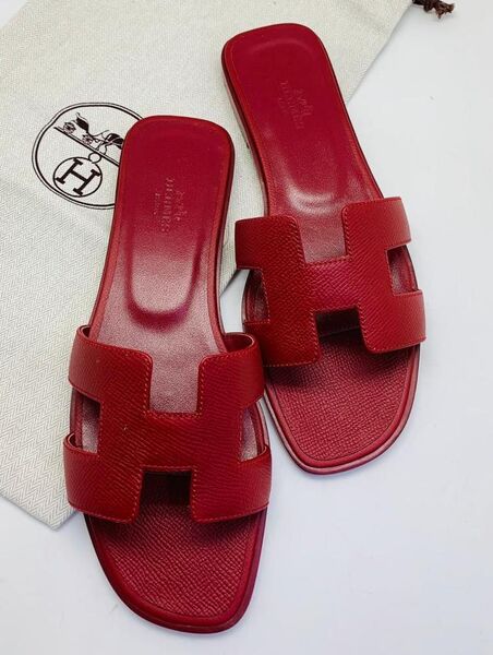 Шлепки Hermès женский кожа 89212