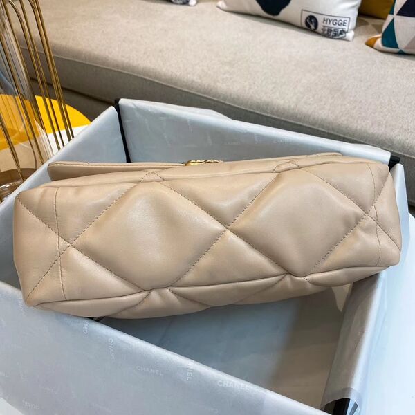 Сумка Chanel (30 см) женский кожа бежевый 73561-5