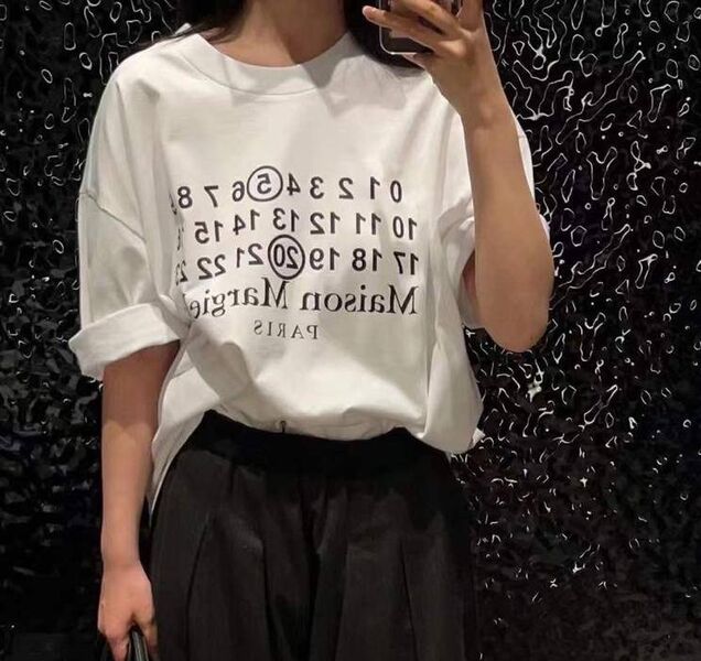 Футболка Maison Margiela женский белый 152453