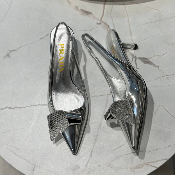 Туфли Prada женский кожа графитовый 139674-2