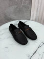 Мужские мокасины Hermès мужской кожа черный 185739-2