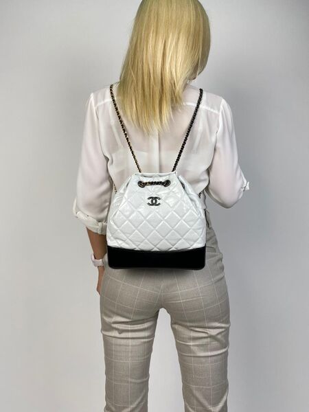 Рюкзак Chanel's Gabrielle женский кожа белый 65026-2