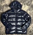 Мужской пуховик Moncler мужской синий 171408-1
