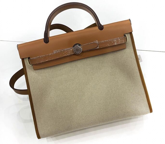 Сумка Hermèsherbag Zip женский кожа бежевый 75488