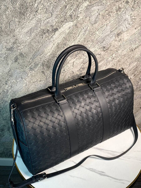 Дорожная сумка Bottega Veneta мужской кожа черный 19107-8