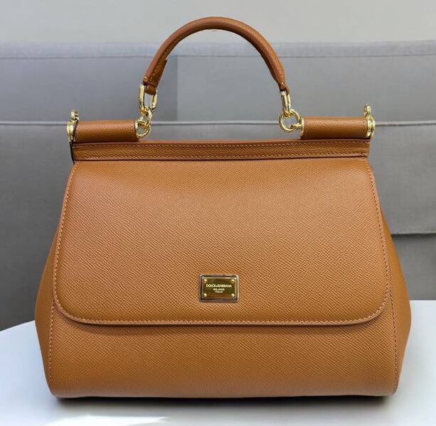 Сумка Dolce & Gabbana женский кожа бежевый 156592