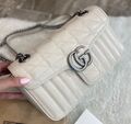 Сумка Gucci Marmont женский кожа белый 97058-1
