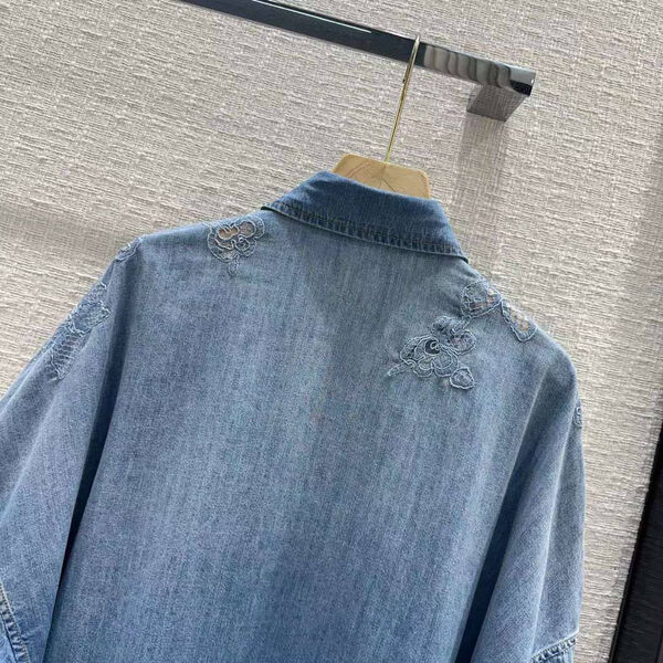 Рубашка Ermanno Scervino женский бирюзовый 152990-9