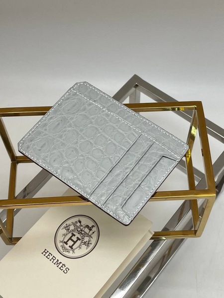 Картхолдер Hermès мужской кожа графитовый 51297-2