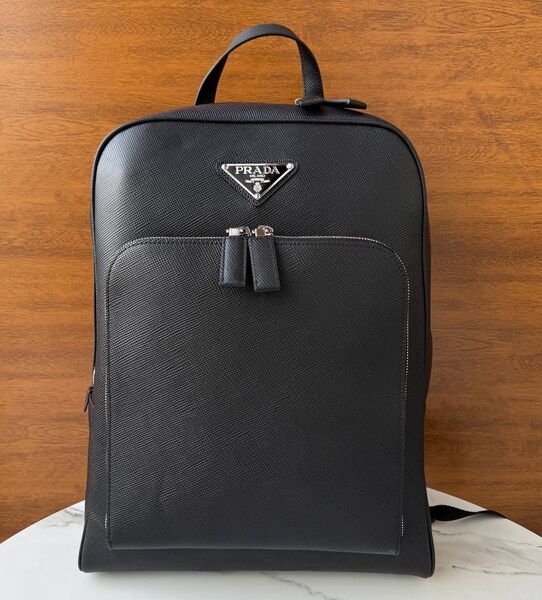 Мужской рюкзак Prada мужской кожа черный 190568