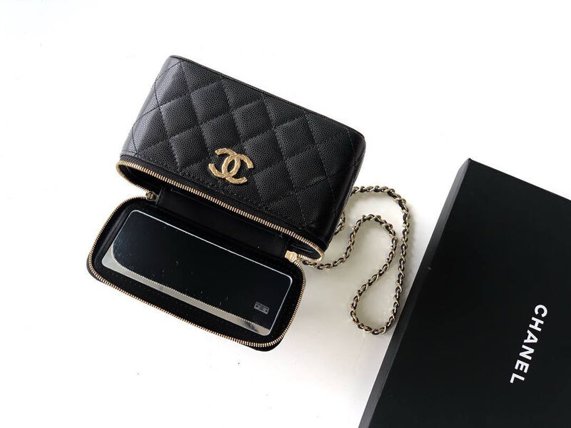 Сумка Chanel женский кожа черный 195079-3