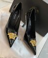 Туфли Versace женский кожа черный 81715-1