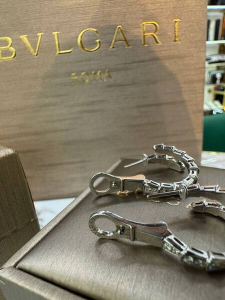 Серьги Bvlgari графитовый 175963-4