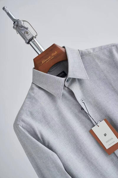 Мужская рубашка Zegna мужской графитовый 133347-3