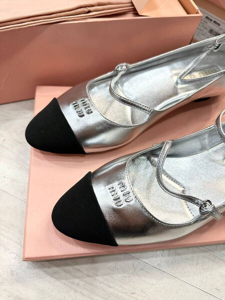 Туфли Miu Miu женский кожа графитовый 135083-2