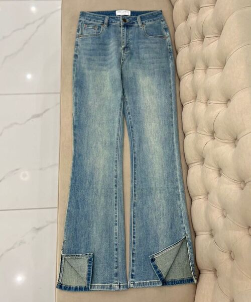Джинсы Saint Laurent женский джинса бирюзовый 116124
